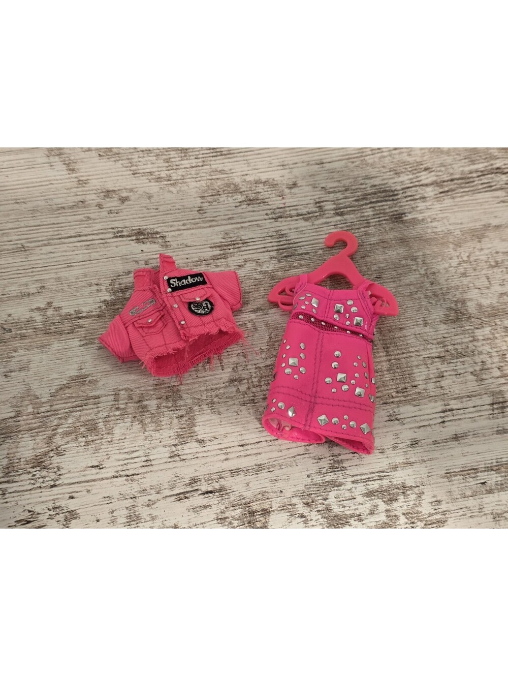 Rainbow High Vision Neon Mara Pickett Black Cat  Pink studded  dress & Jacket